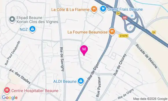 Localisation Dr Caroline Chauvet