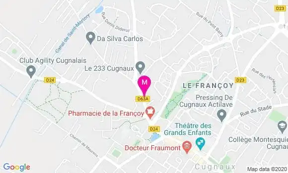 Localisation Dr Dorian Lecamp