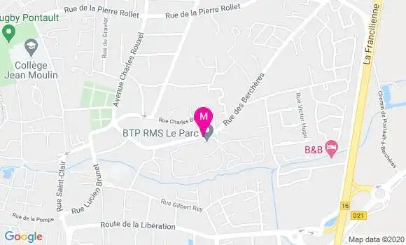 Localisation Dr Sylvie Tuffery