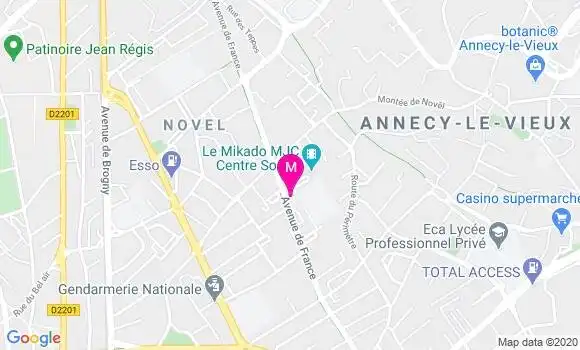 Localisation Dr Xavier Gonin