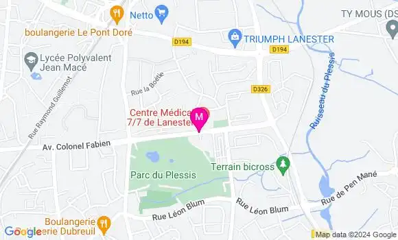Localisation Dr Emilie Audren Lucas
