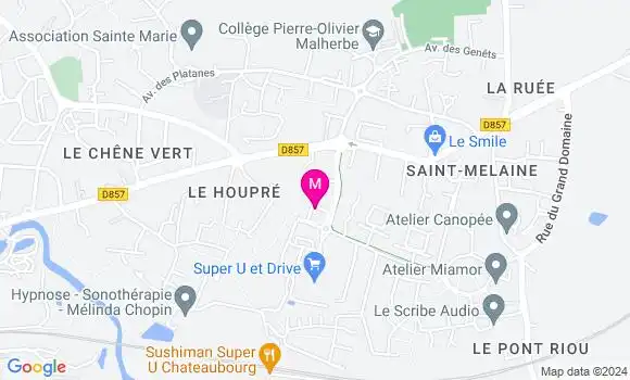 Localisation Dr Murielle Fetu