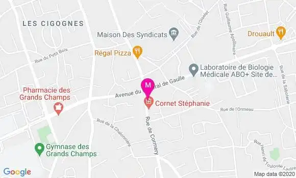 Localisation Dr Sylvie Huitel
