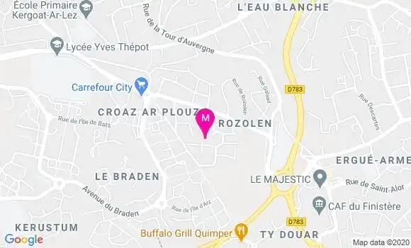 Localisation Dr Jacques Yves Rousseaux