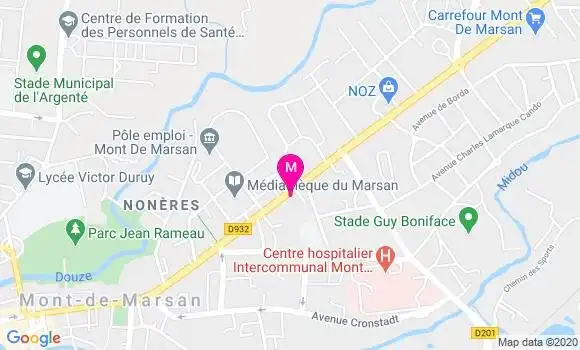 Localisation Dr Olympe Beylot Daudigeos