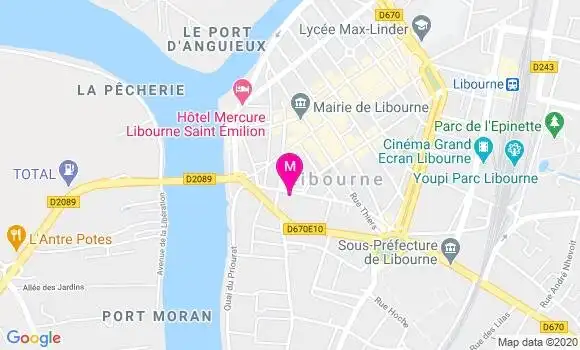 Localisation Dr Nathalie Peyraud