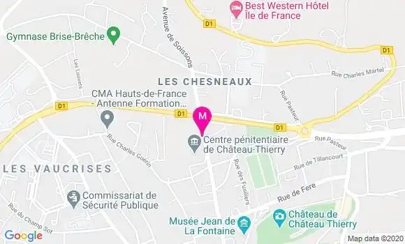 Localisation Dr Cecile Vient