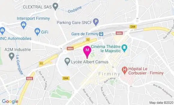 Localisation Dr Fabien Clavey