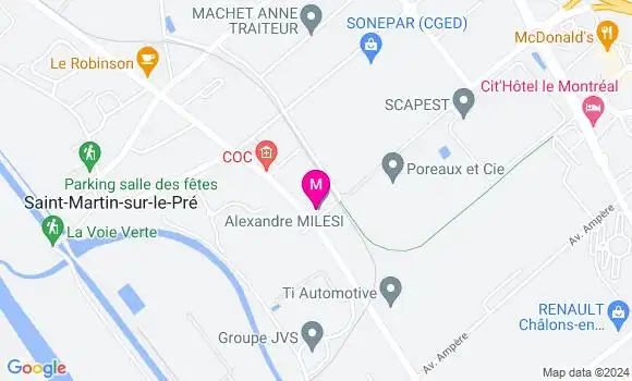 Localisation Dr Isabelle Thierry