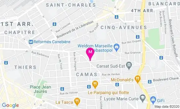 Localisation Dr Guillaume Gozlan