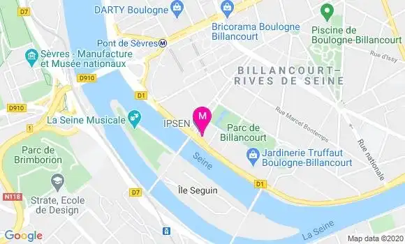 Localisation Dr Caroline Sert