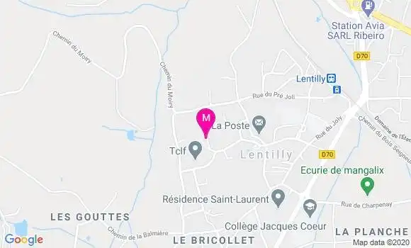Localisation Dr Isabelle Nuttin