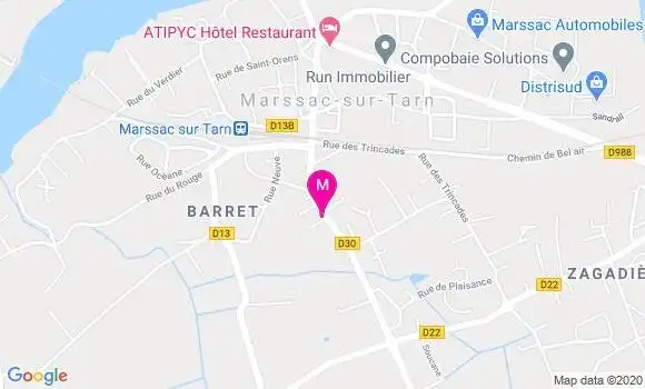 Localisation Dr Gerald Jacquel