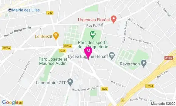 Localisation Dr Catherine Oresve Joachim