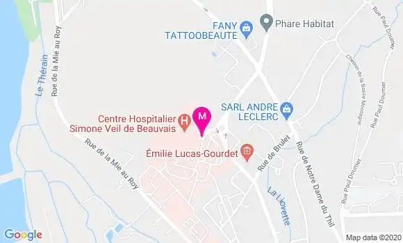 Localisation Dr Madeleine Dumoulin
