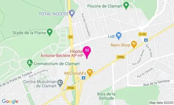 Localisation Dr Elise Mercadier