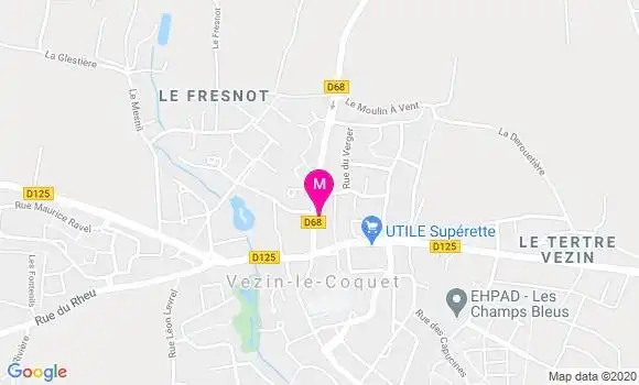 Localisation Dr Lenaick Roussel Dessieux