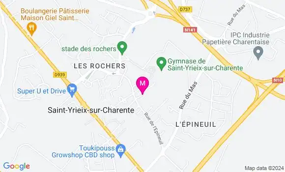 Localisation Dr Isabelle Barriere Zelinsky