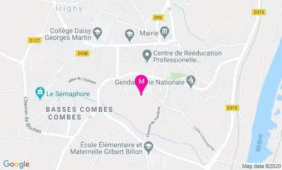 Localisation Dr Catherine Moine