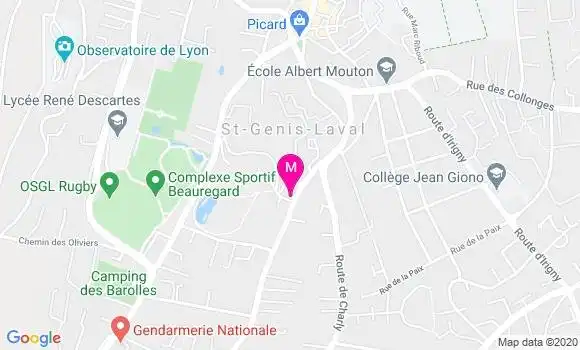 Localisation Dr Amandine Guinet Lacoste