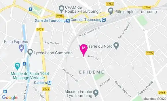 Localisation Dr Anthony Brabant