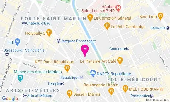 Localisation Dr Virginie Simon
