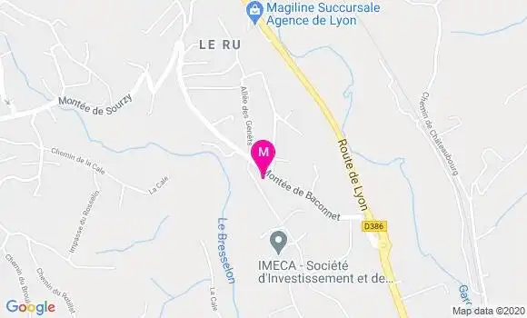 Localisation Dr Pauline Woollven Rey