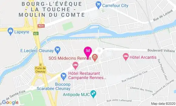 Localisation Dr Marie Laure Perchais Leroy