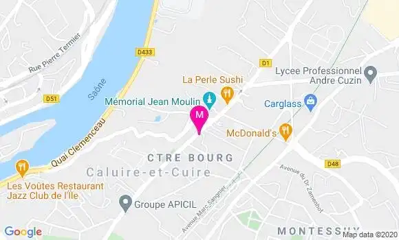 Localisation Dr Louise Gindre