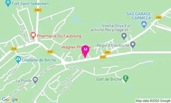 Localisation Dr Philippe Wagner