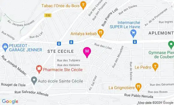 Localisation Dr Hélène Lecoq