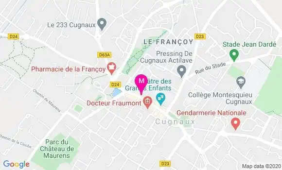Localisation Dr Philippe Raynal