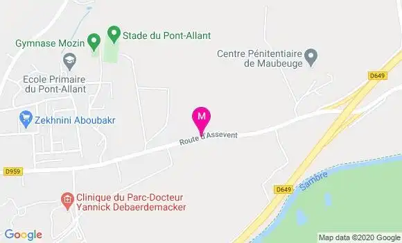 Localisation Dr Franck Jaspart