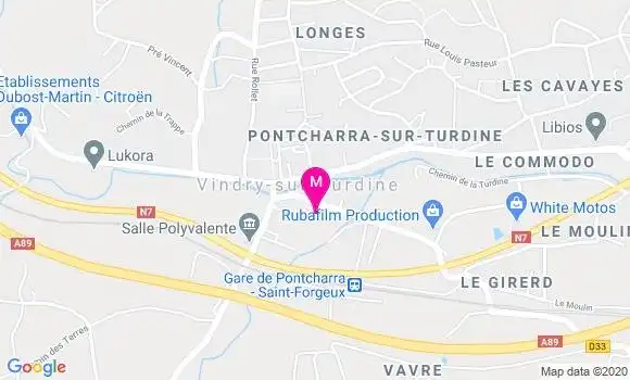 Localisation Dr Clementine Gandilhon