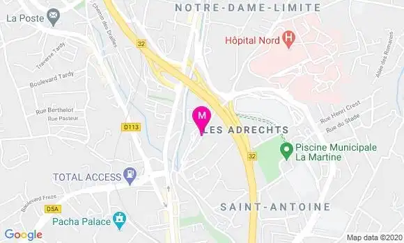 Localisation Dr Valerie Arnoux