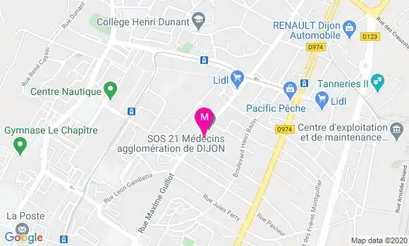 Localisation Dr Thibaut Lamblot