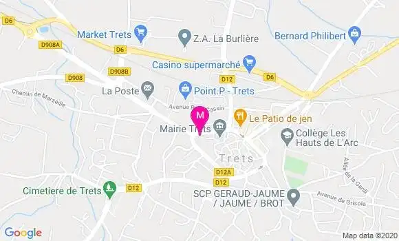 Localisation Dr Emilie Thomas