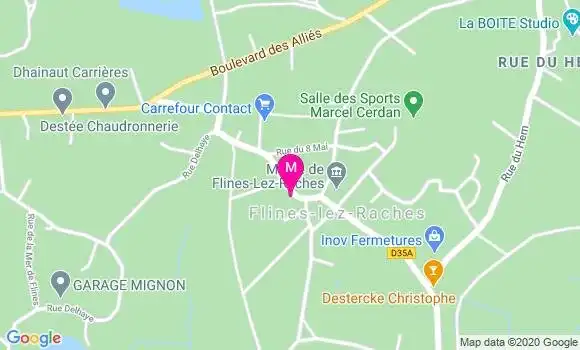 Localisation Dr Clemence Dewas