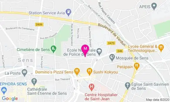 Localisation Dr Jean Loic Robin