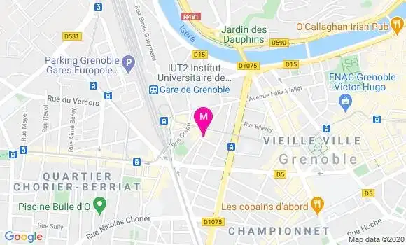 Localisation Dr Isabelle Manners