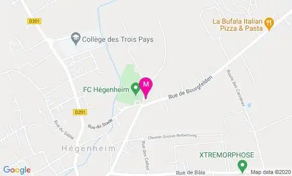Localisation Dr Benedicte Hoenner Hecht
