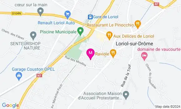Localisation Dr Virginie Simon