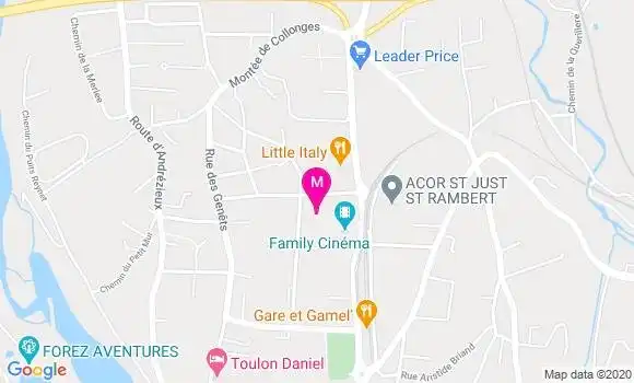 Localisation Dr Aurelie Cussac
