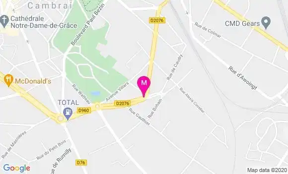 Localisation Dr Roland Sauvage