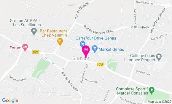 Localisation Dr Julie Villegas