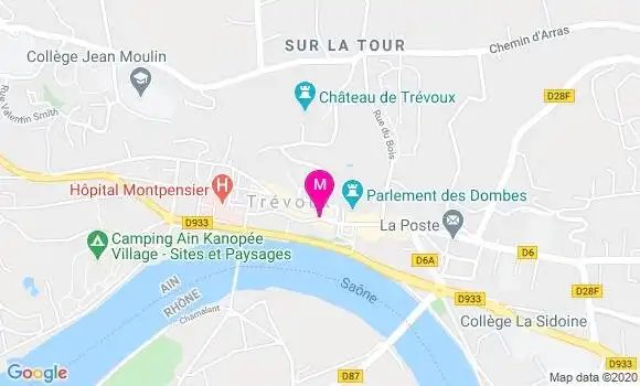 Localisation Dr Emilie Colleony