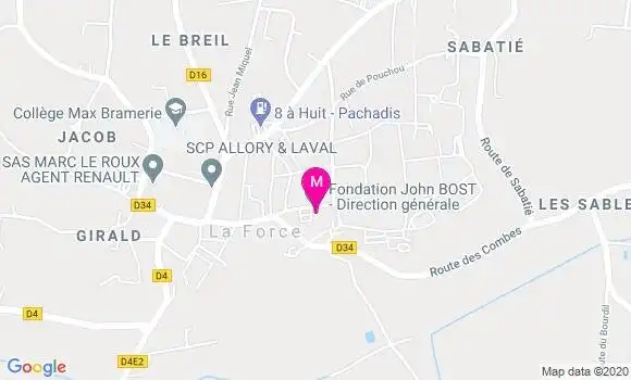 Localisation Dr Adeline Gaussen