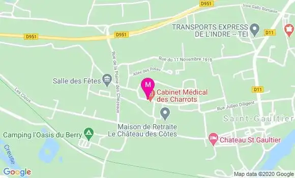Localisation Dr Laetitia Thoyer