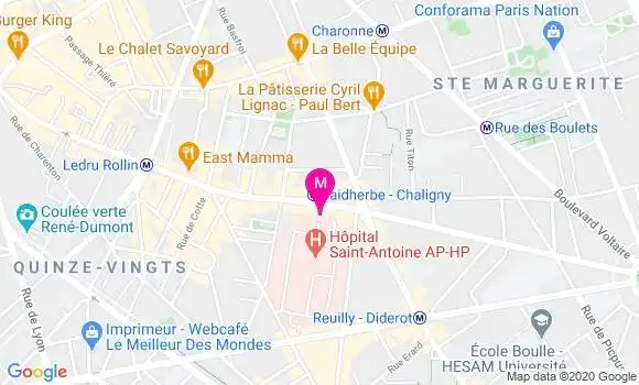Localisation Dr Chloe Coton