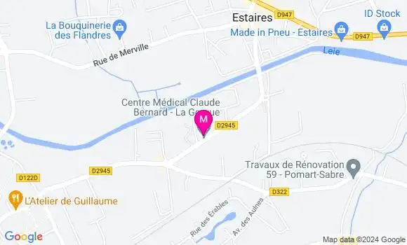 Localisation Dr Olivia Delvincourt